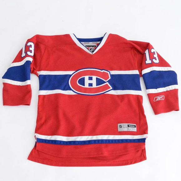 Vintage Reebok Nhl Montreal Canadiens #13 Cammalleri Red And Blue  Home Jersey - Picture 1 of 16